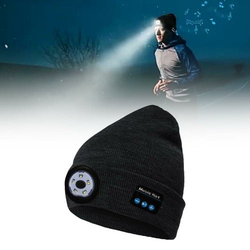 Wireless Bluetooth LED Hat with Music Speakers Light Winter Gift - UrbanNest Co