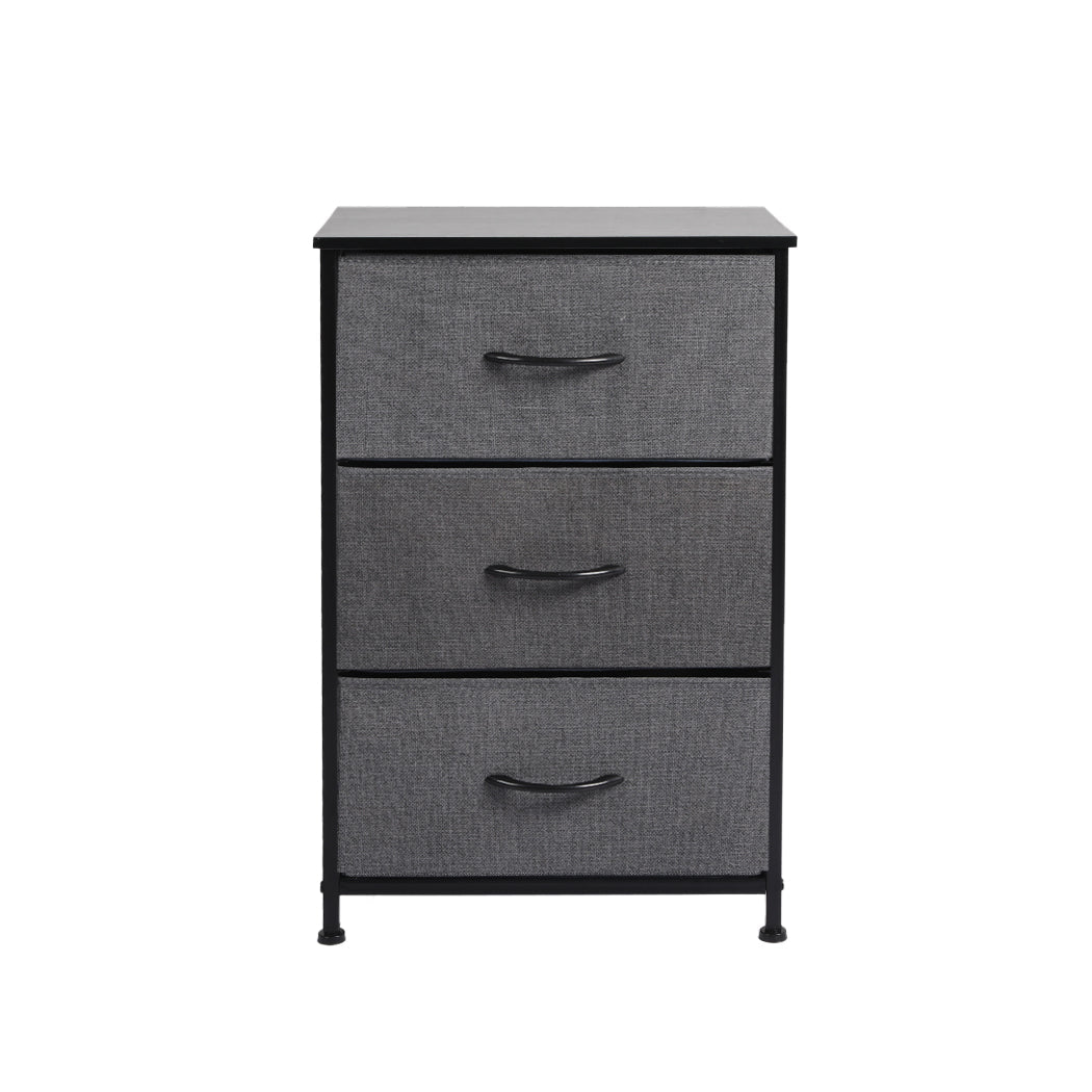 NNEIDS Levede Storage Cabinet Tower Chest Dark Grey - UrbanNest Co