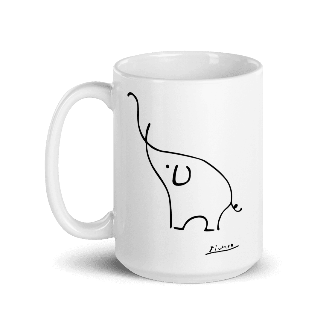 Pablo Picasso Elephant Sketch Artwork Mug - UrbanNest Co