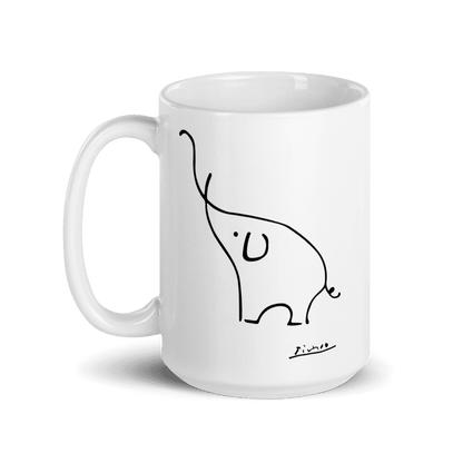 Pablo Picasso Elephant Sketch Artwork Mug - UrbanNest Co