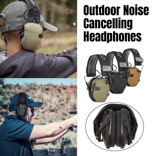 Professional Shooting Noise Cancelling Earmuffs Outdoor Soundproof Headphones - UrbanNest Co