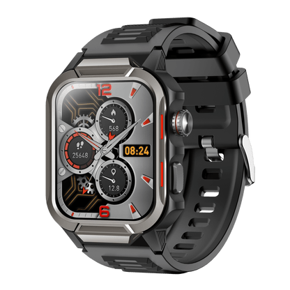 Rugged Smartwatch for Men 3ATM Waterproof Smartwatch 1.96 inch screen for Android and iOS Phones Fitness Tracker Watch with 100+ Sports Modes - UrbanNest Co