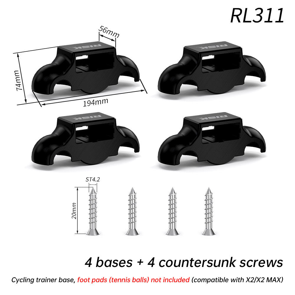 RISK Cycling Bike Damping Pads, Smart Trainer Support Base, Tennis Ball Feet for X2 / X2 MAX / XX PRO. - UrbanNest Co