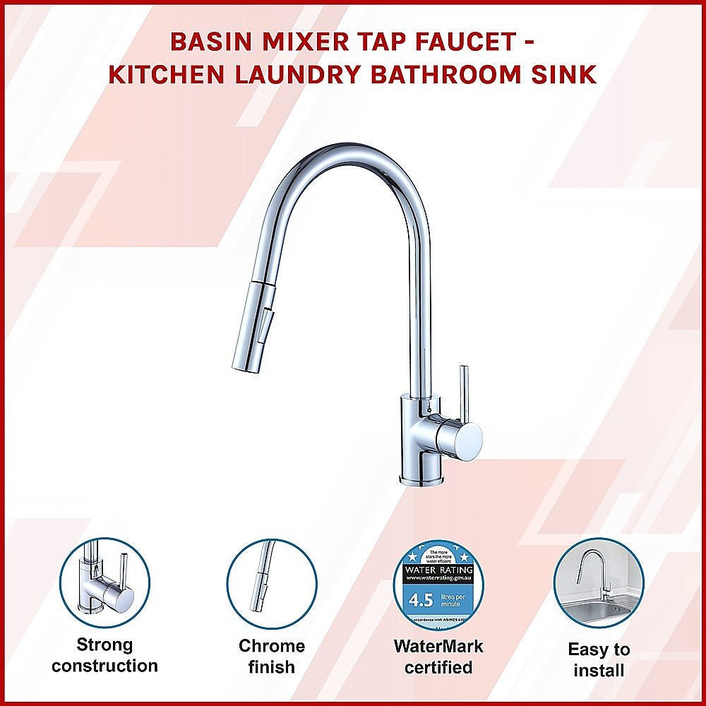 NNEDSZ Basin Mixer Tap Faucet - Kitchen Laundry Bathroom Sink - UrbanNest Co