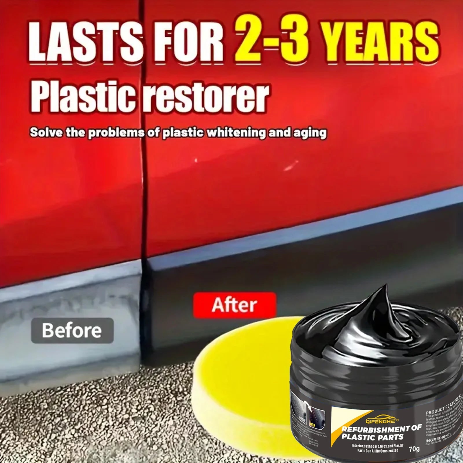 Automotive Plastic Repair Agent – Interior & Exterior Plastic Polishing Wax - UrbanNest Co