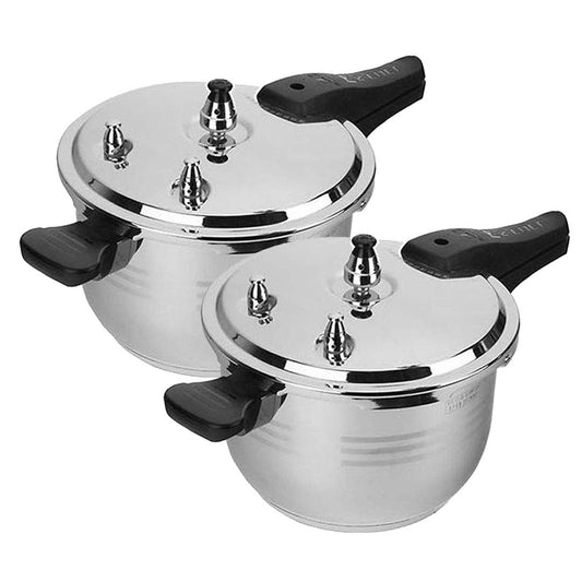 2X 5L Commercial Grade Stainless Steel Pressure Cooker - UrbanNest Co