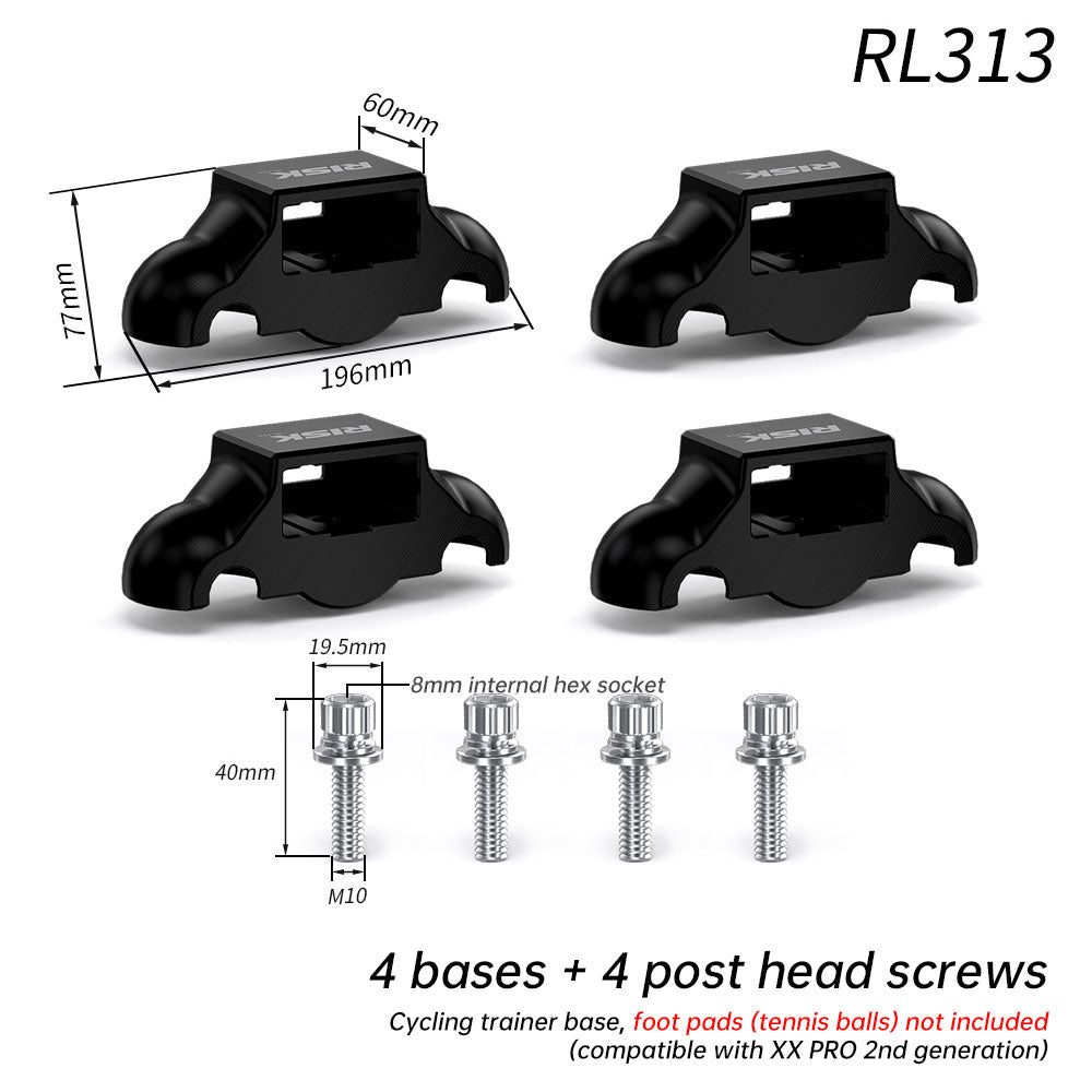 RISK Cycling Bike Damping Pads, Smart Trainer Support Base, Tennis Ball Feet for X2 / X2 MAX / XX PRO. - UrbanNest Co