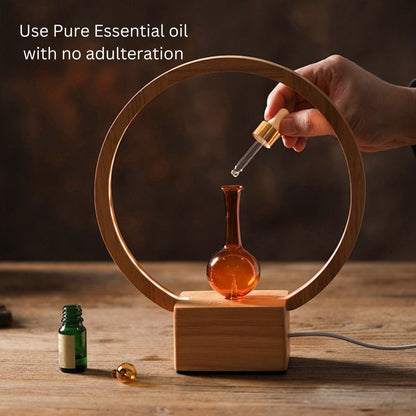 LUNA Eco - Friendly Aroma Diffuser | Ringlight Waterless Nebuliser | Pure Essential Oil - UrbanNest Co