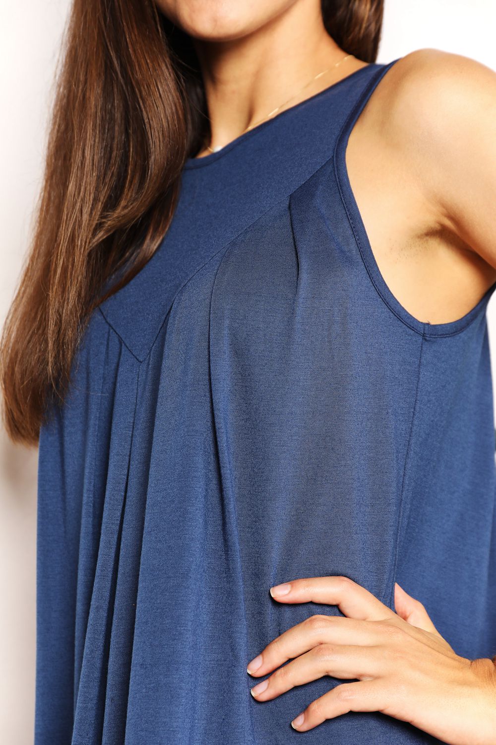 Perfee Round Neck Sleeveless Mini Dress - UrbanNest Co