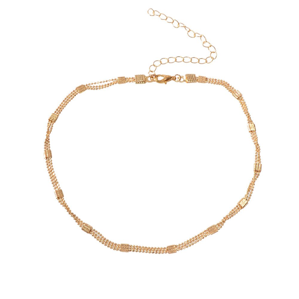 Wholesale Price Multi - layer Popcorn Chain Gold 90s Tattoo Choker Necklace Collar - UrbanNest Co