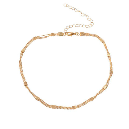 Wholesale Price Multi - layer Popcorn Chain Gold 90s Tattoo Choker Necklace Collar - UrbanNest Co