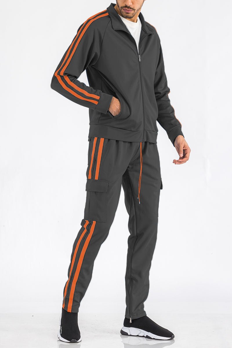 TWO STRIPE CARGO PANT SET - UrbanNest Co