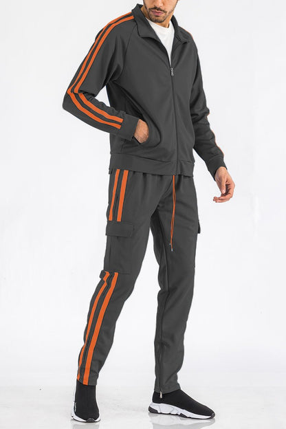 TWO STRIPE CARGO PANT SET - UrbanNest Co