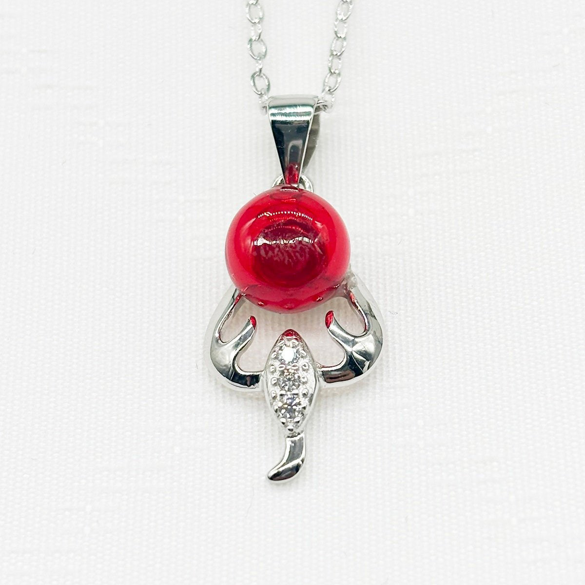 Sterling Silver Zodiac Aroma Necklace - Scorpius Oct - Nov | Perfect Birthday Gift | Energy & Healing | Diffuse on the go - UrbanNest Co