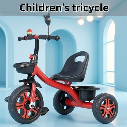 3 - Wheel Kids Red Tricycle Stainless Steel Bike - UrbanNest Co