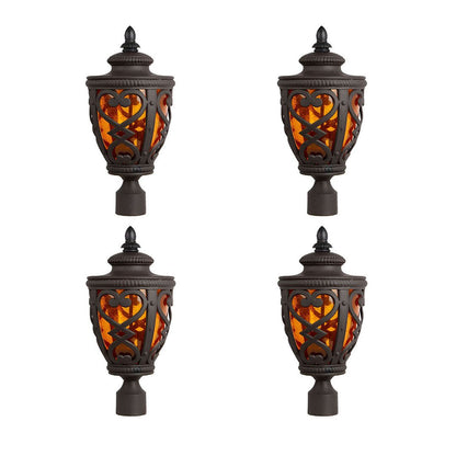 Vintage Lamp 4X 50.8cm Elegant Post Light with Aluminum and Glass Lantern Classic Outdoor Lighting - UrbanNest Co