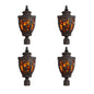 Vintage Lamp 4X 50.8cm Elegant Post Light with Aluminum and Glass Lantern Classic Outdoor Lighting - UrbanNest Co