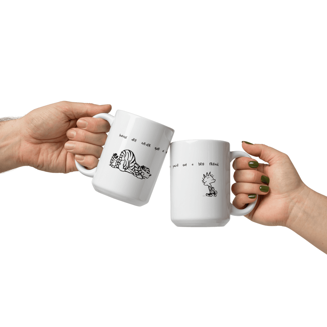 Calvin and Hobbes Best Friends Quote Mug - UrbanNest Co