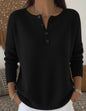 Woolen button V - neck women's sweater - UrbanNest Co