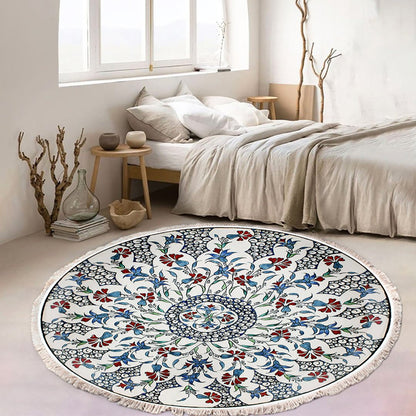 SOGA 2X 120cm Mandala Area Rug for Living Room Lounge Bedroom Anti - slip Doormat Home Decor - UrbanNest Co