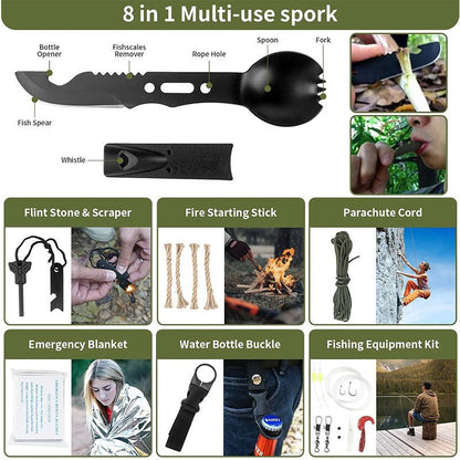 Multi - functional Outdoor First Aid Kit, Emergency Survival Gear with Trauma Bag for Camping, Hiking, Hunting Adventures - UrbanNest Co