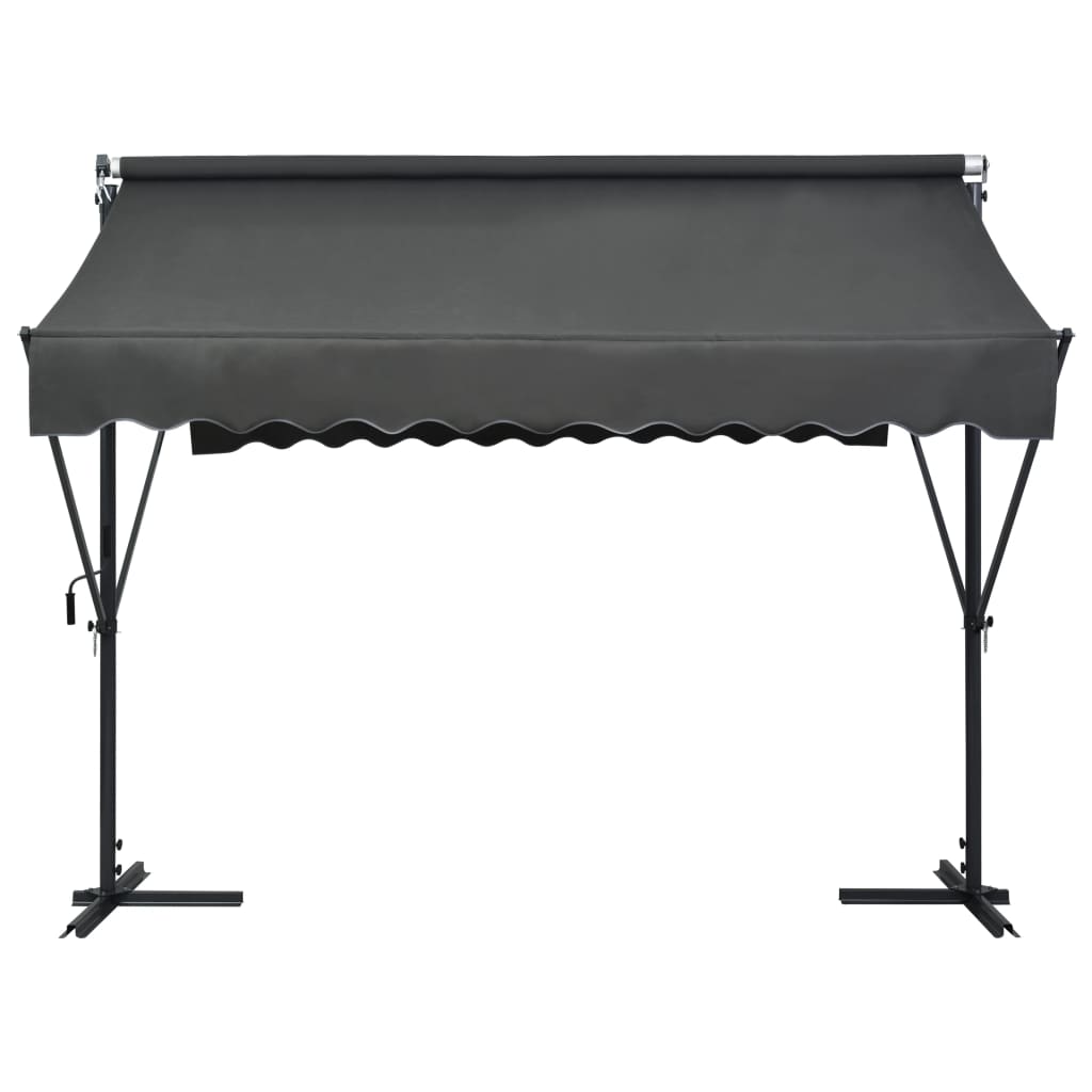 NNEVL Free Standing Awning 300x300 cm Anthracite - UrbanNest Co