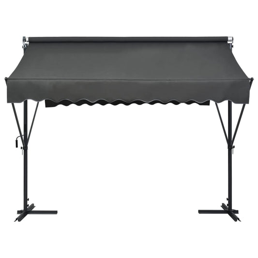 NNEVL Free Standing Awning 300x300 cm Anthracite - UrbanNest Co