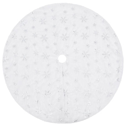 NNEVL Luxury Christmas Tree Skirt White 150 cm Faux Fur - UrbanNest Co