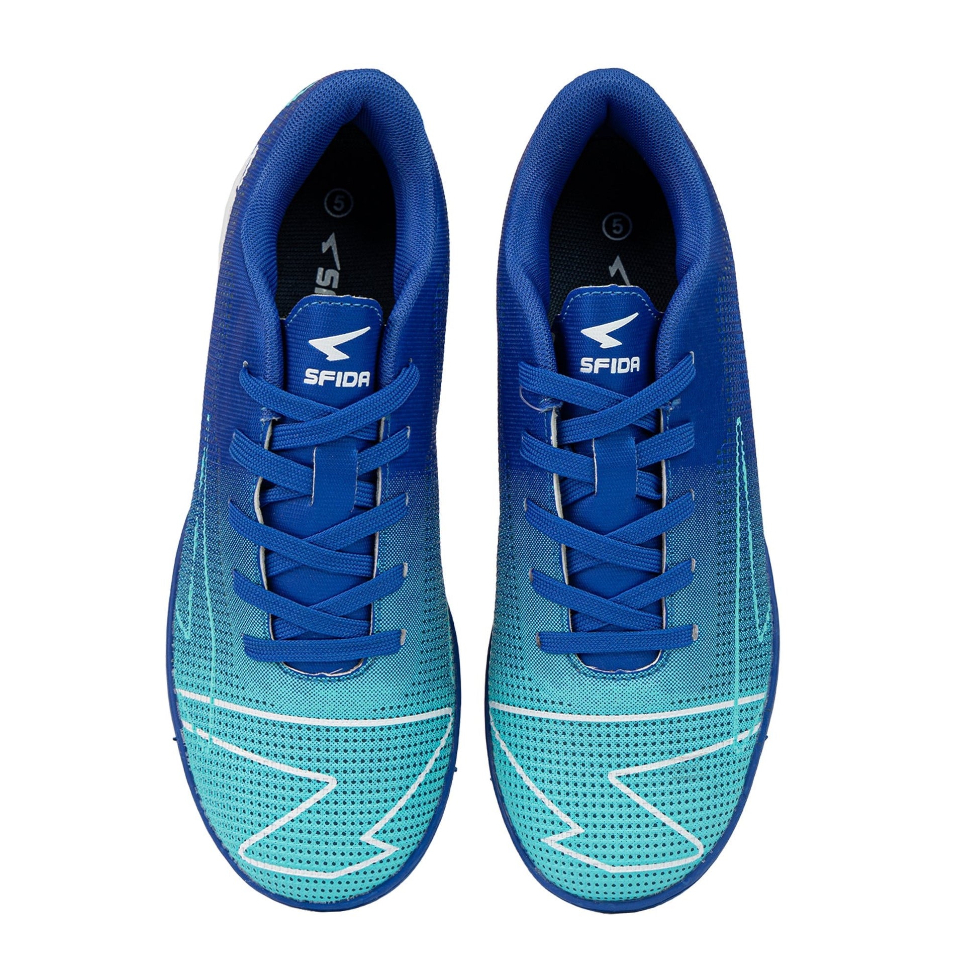 Conquer Kid's Indoor Football Shoes - Royal - UrbanNest Co