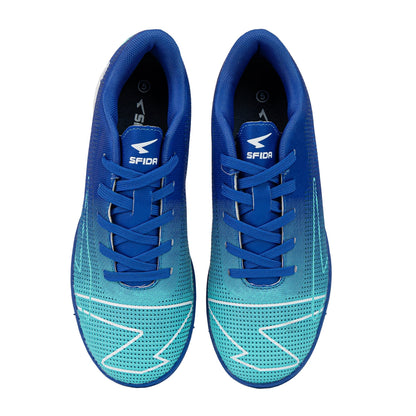 Conquer Kid's Indoor Football Shoes - Royal - UrbanNest Co