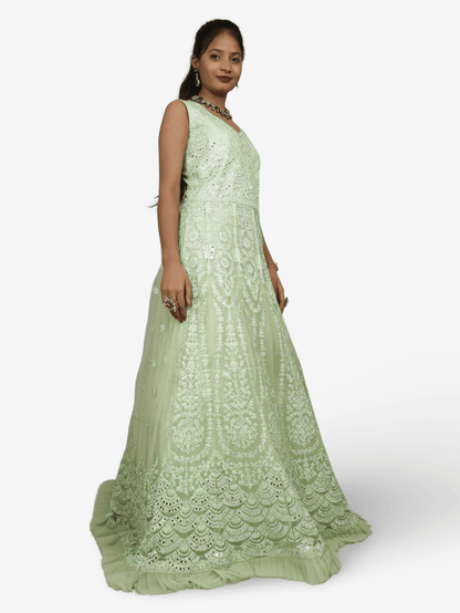 Gown with Thread Work & Stones by Shreekama - UrbanNest Co