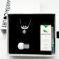 Sterling Silver Twin Swan Aroma Necklace - Gold Purple | Energy & Healing | Diffuse on the go - UrbanNest Co