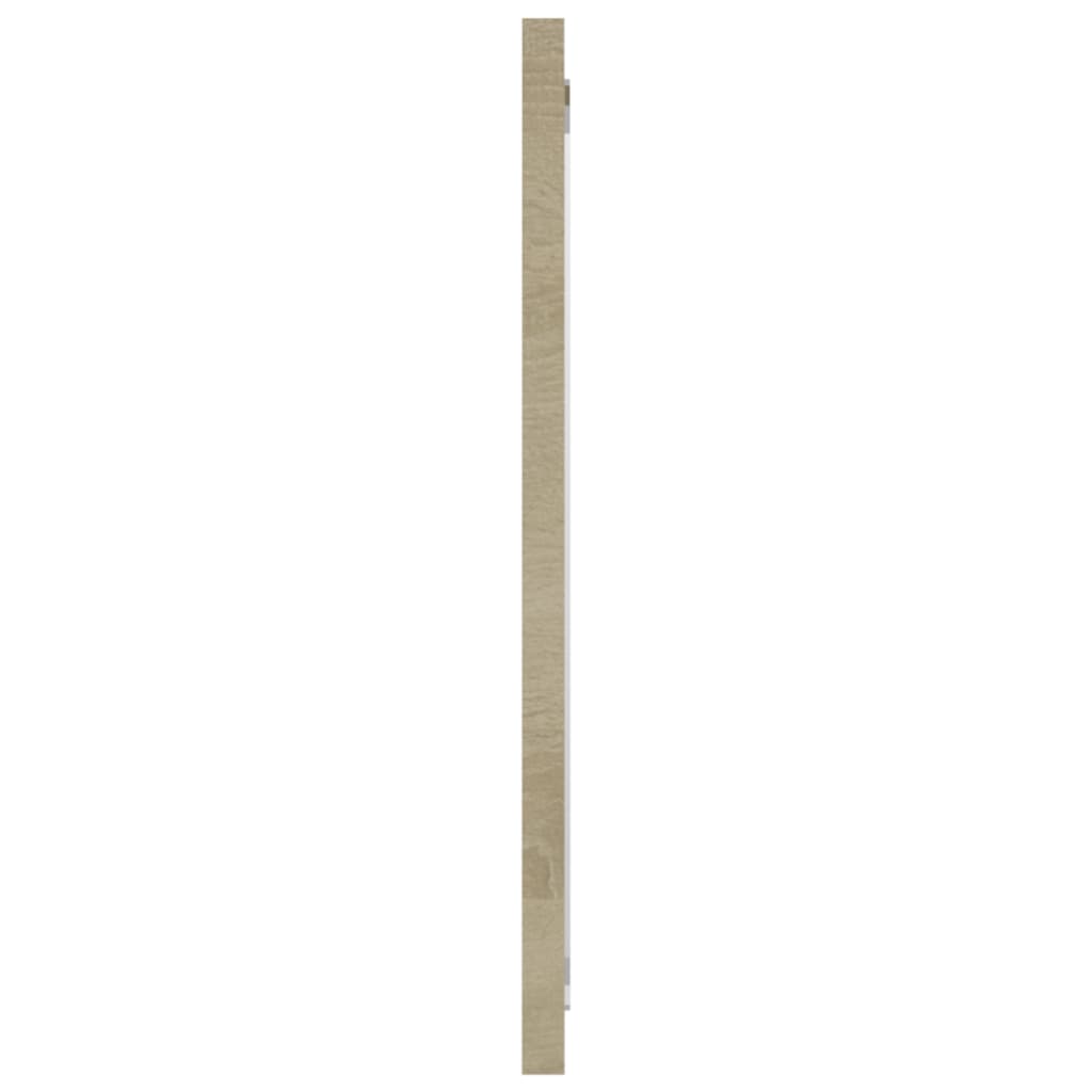 NNEVL Bathroom Mirror Sonoma Oak 80x1.5x37 cm Chipboard - UrbanNest Co