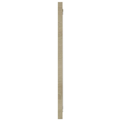 NNEVL Bathroom Mirror Sonoma Oak 80x1.5x37 cm Chipboard - UrbanNest Co