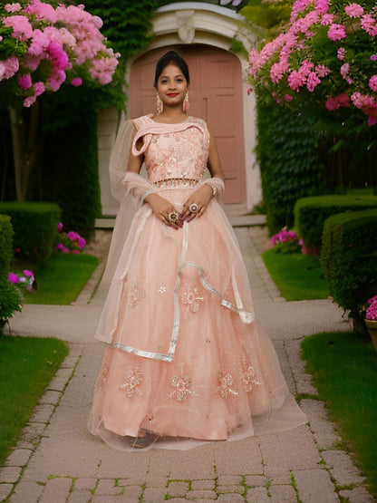Mirror & Sequins Lehenga Choli Set - UrbanNest Co