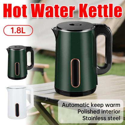 1.8L Capacity 304 Stainless Steel Electric Kettle Grade Food Safe Durable - UrbanNest Co