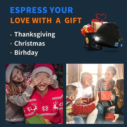 Wireless Bluetooth LED Hat with Music Speakers Light Winter Gift - UrbanNest Co