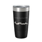 Lake Carlinville Map Tumbler Travel Mug Insulated Laser Engraved Coffee Cup Illinois 20 oz - UrbanNest Co