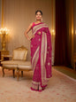 Designer Saree with Stone & Heavy Zari Work Embroidery Work by Shreekama - UrbanNest Co