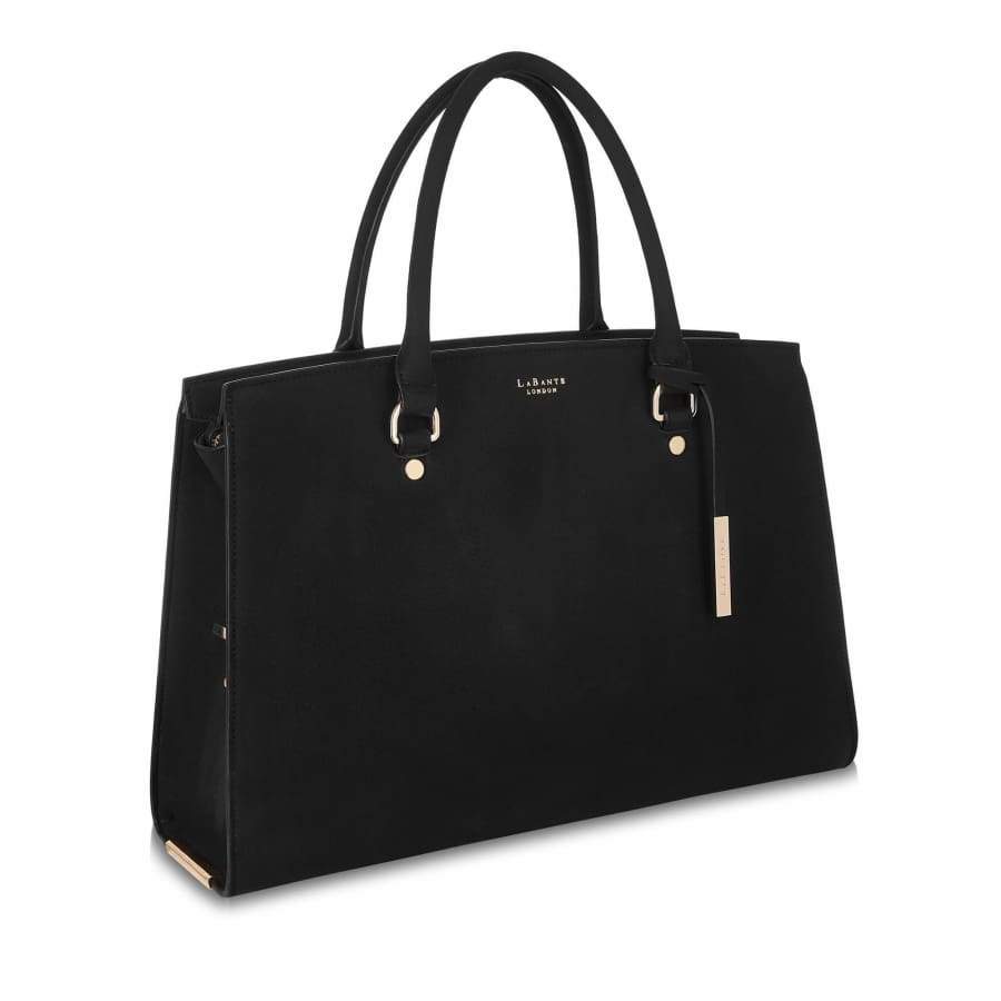Aricia Black Vegan Laptop Bag - UrbanNest Co