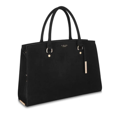 Aricia Black Vegan Laptop Bag - UrbanNest Co