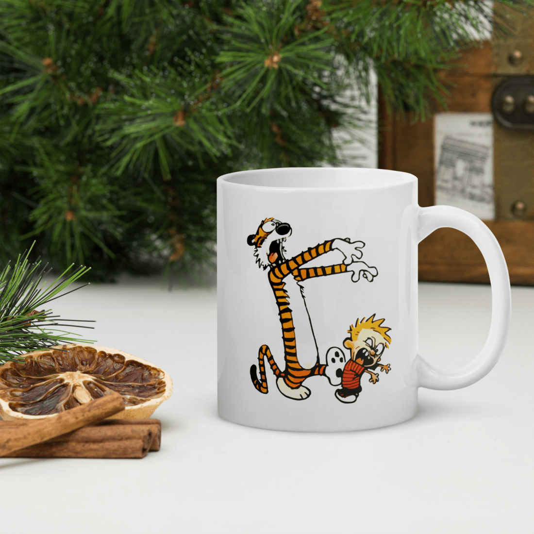 Calvin and Hobbes Playing Zombies Mug - UrbanNest Co