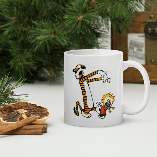 Calvin and Hobbes Playing Zombies Mug - UrbanNest Co
