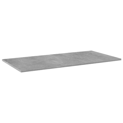 NNEVL Bookshelf Boards 8 pcs Concrete Grey 80x20x1.5 cm Chipboard - UrbanNest Co