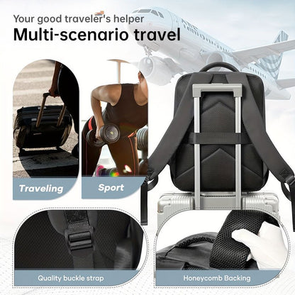 Ryanair Approved 40x20x25 Cabin Bag - Vacuum Compression Travel Backpack & 42x29x15 Storage Bag, Laptop Compartment - UrbanNest Co