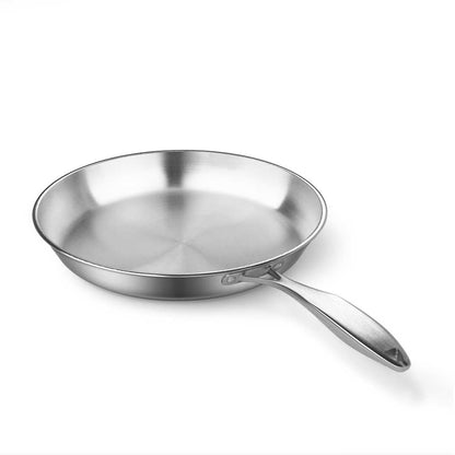 SOGA Stainless Steel Fry Pan 24cm 28cm Frying Pan Top Grade Induction Cooking - UrbanNest Co