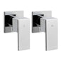 NNEDSZ Bathroom Taps Faucet Rain Shower Head Set Hot And Cold Diverter DIY Chrome - UrbanNest Co