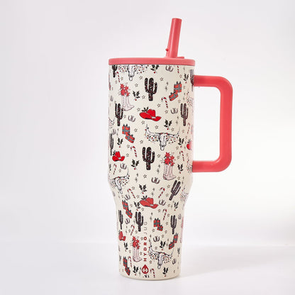 HydroJug Cowboy Christmas Traveler Tumbler – Western Holiday Limited Edition - UrbanNest Co