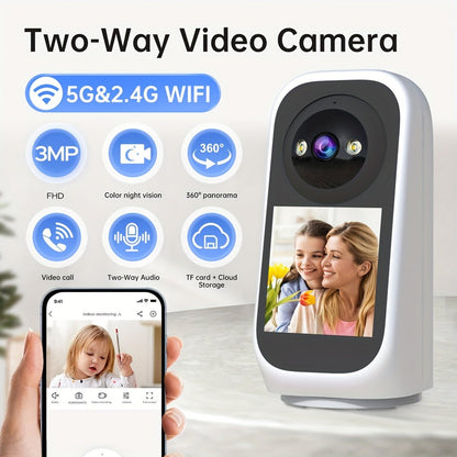 Indoor 3MP PTZ WiFi Surveillance Camera - UrbanNest Co