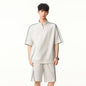 Lightweight Breathable Street - Style Striped Polo Shirt and Shorts Set for Men - UrbanNest Co